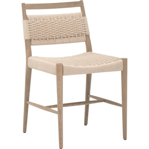Myles Dining Chair in Blonde Neutral Paper Cord & Natural Oak (Set of 2)